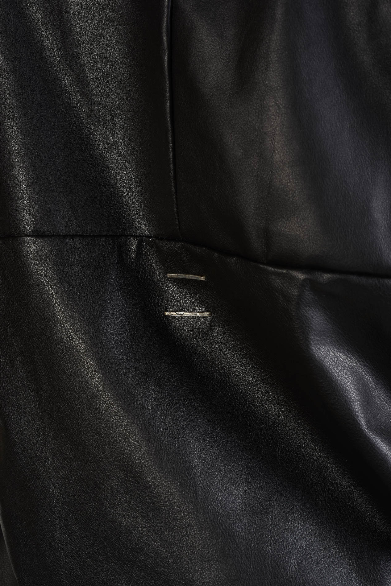 DANIELE BASTA LEATHER AND SILVER JACKET 